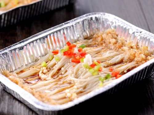剑河锡纸烤金针菇
